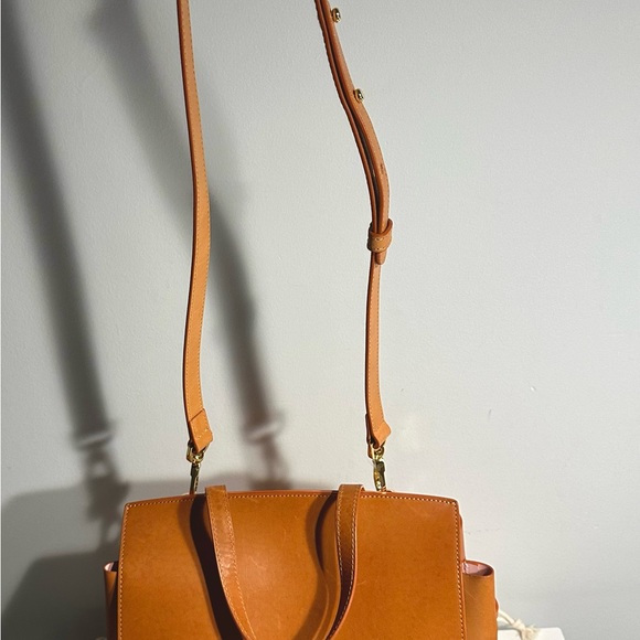 Mansur Gavriel Lady Bag- Regular Size, Camel Colour - Picture 10 of 13